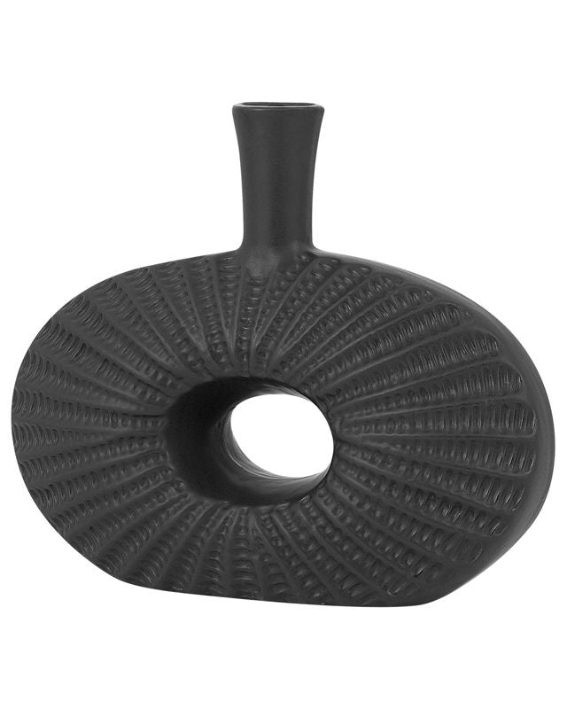 Dekorativ vase Arwad keramik sort 1 stk.