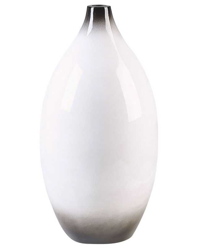 Dekorativ vase Baeza keramik hvid 1 stk.