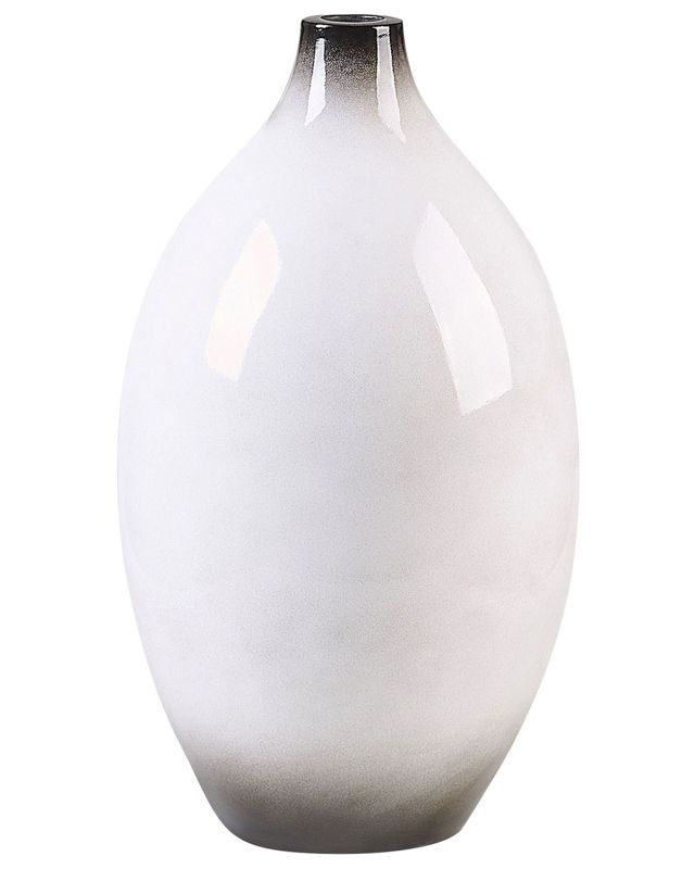 Dekorativ vase Baeza keramik hvid 1 stk.