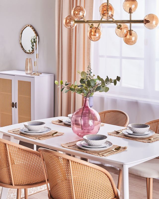 Dekorativ vase Chappathi glas lyserød 1 stk.