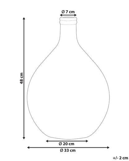 Dekorativ vase Chatni glas gylden bronze 1 stk.