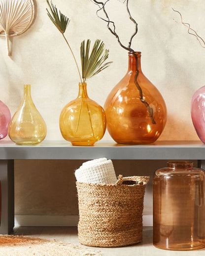 Dekorativ vase Chatni glas gylden bronze 1 stk.