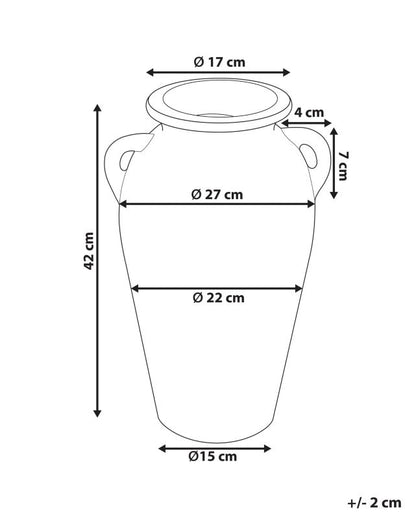 Dekorativ vase Dabong keramik orange 1 stk.
