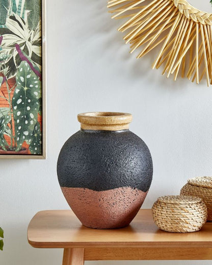 Dekorativ vase Daulis keramik sort 1 stk.