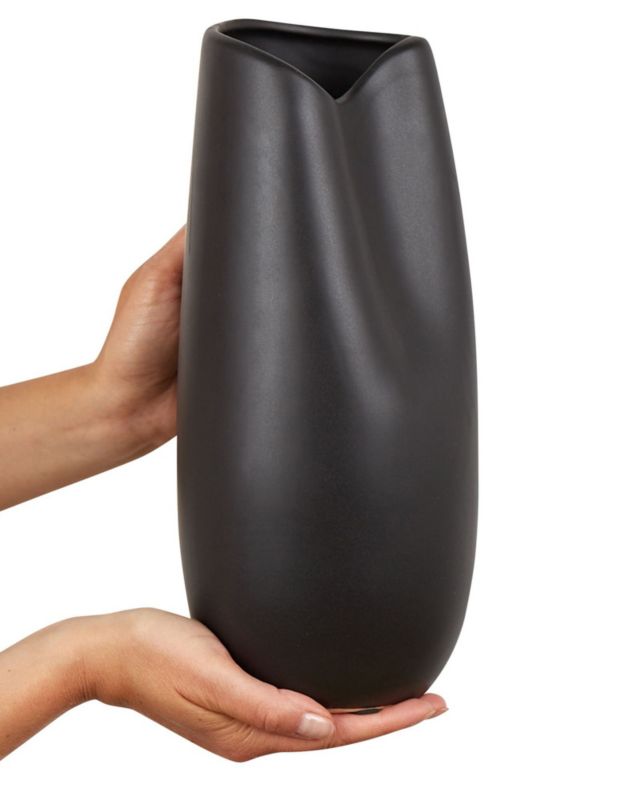 Dekorativ vase Derbe keramik sort 1 stk.