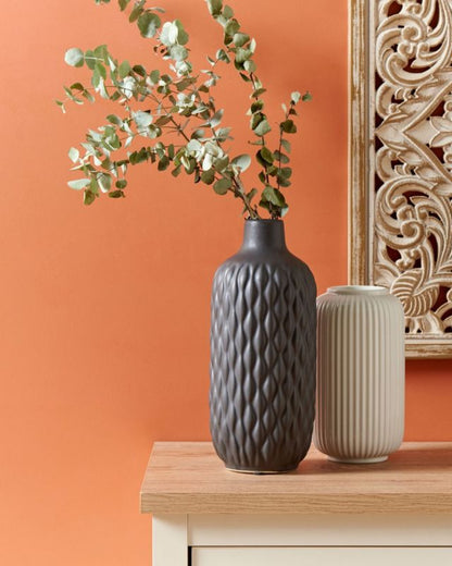 Dekorativ vase Emar keramik sort 1 stk.