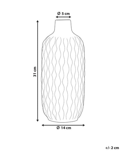 Dekorativ vase Emar keramik sort 1 stk.