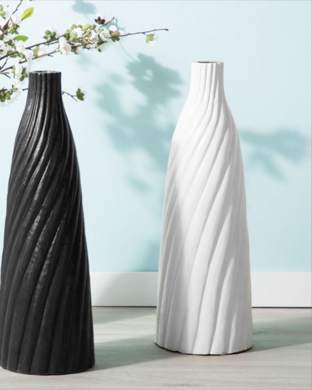 Florentia dekorativ vase i keramik hvid 1 stk.