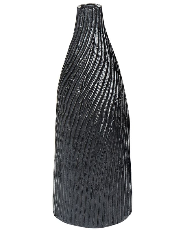 Florentia dekorativ vase i keramik, sort, 1 stk.