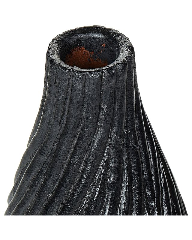 Florentia dekorativ vase i keramik, sort, 1 stk.