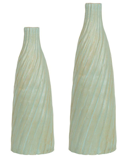 Dekorativ vase Florentia keramik lysegrøn 1 stk.