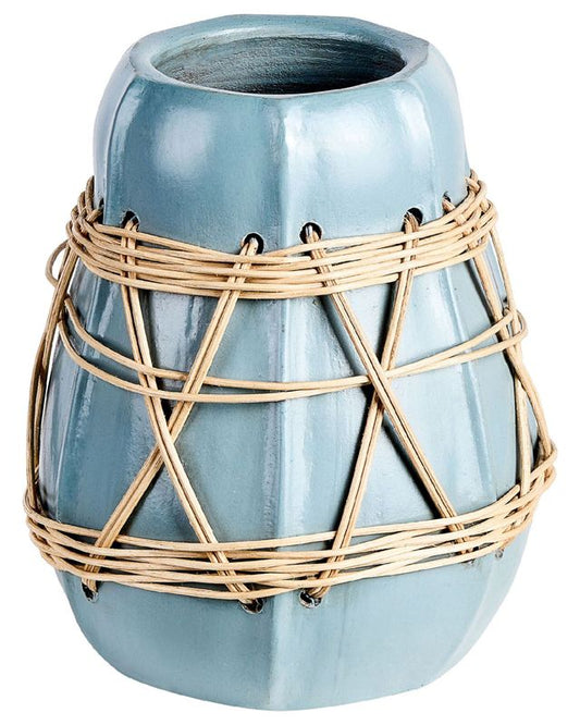 Dekorativ vase Kamering keramik blå 1 stk.