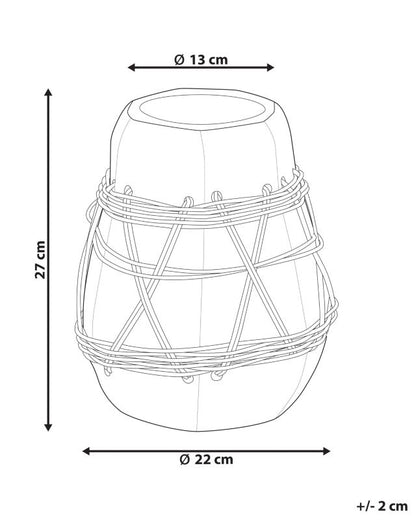 Dekorativ vase Kamering keramik blå 1 stk.