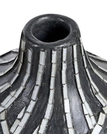 Dekorativ vase Kualu keramik sort 1 stk.