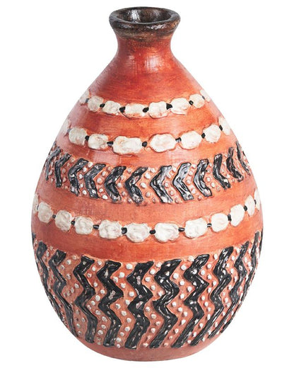 Dekorativ vase Kumu keramik brun 1 stk.
