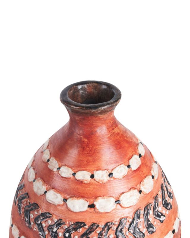 Dekorativ vase Kumu keramik brun 1 stk.