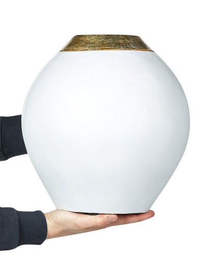 Dekorativ vase Lauri keramik hvid 1 stk.