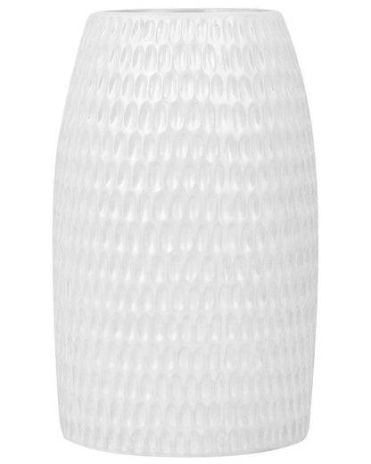 Dekorativ vase Linzi keramik hvid 1 stk.