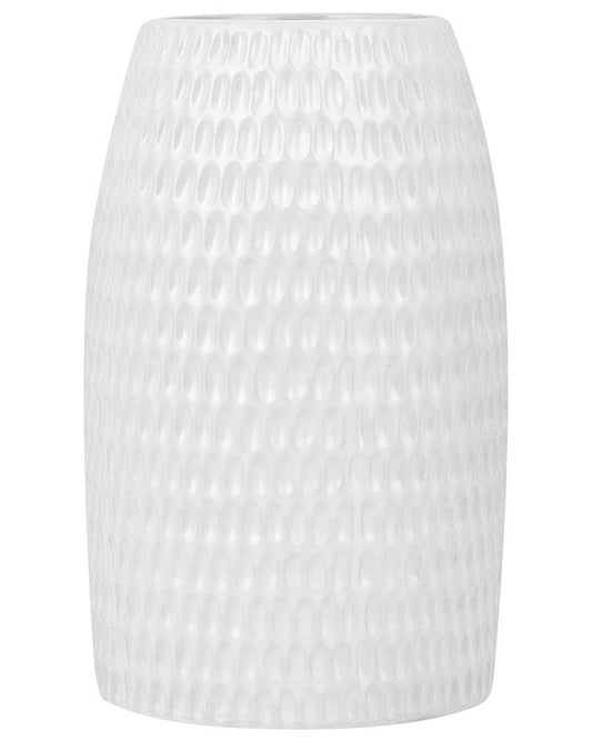 Dekorativ vase Linzi keramik hvid 1 stk.