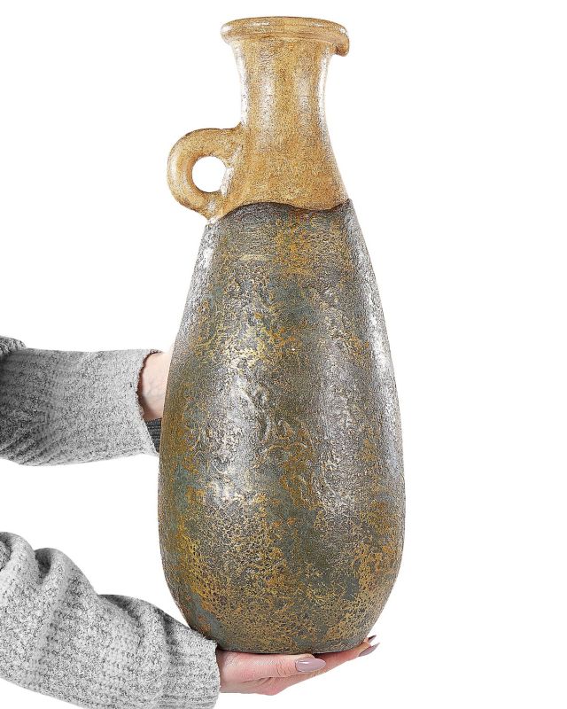Dekorativ vase Maroneja keramik grøn 1 stk.
