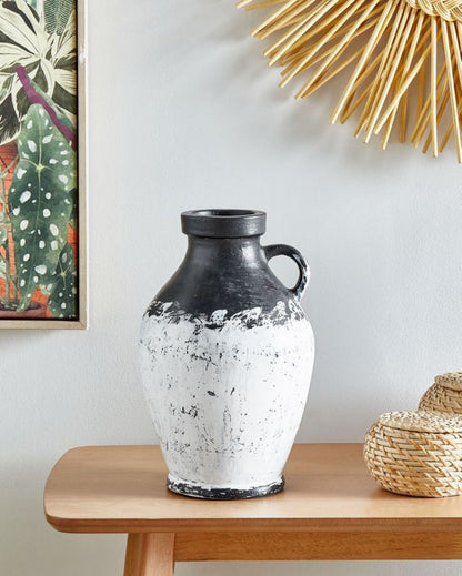 Massalia dekorativ vase i keramik, hvid, 1 stk.