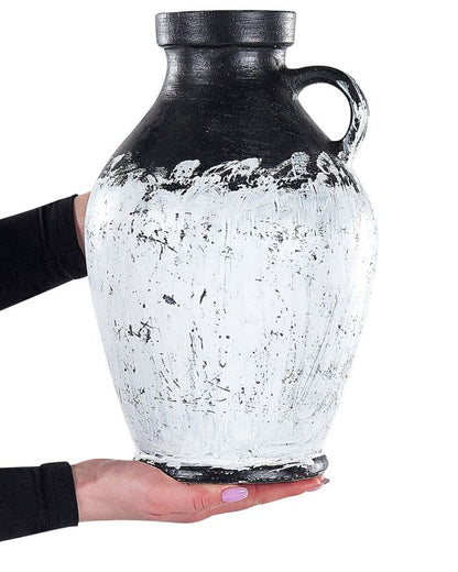 Massalia dekorativ vase i keramik, hvid, 1 stk.