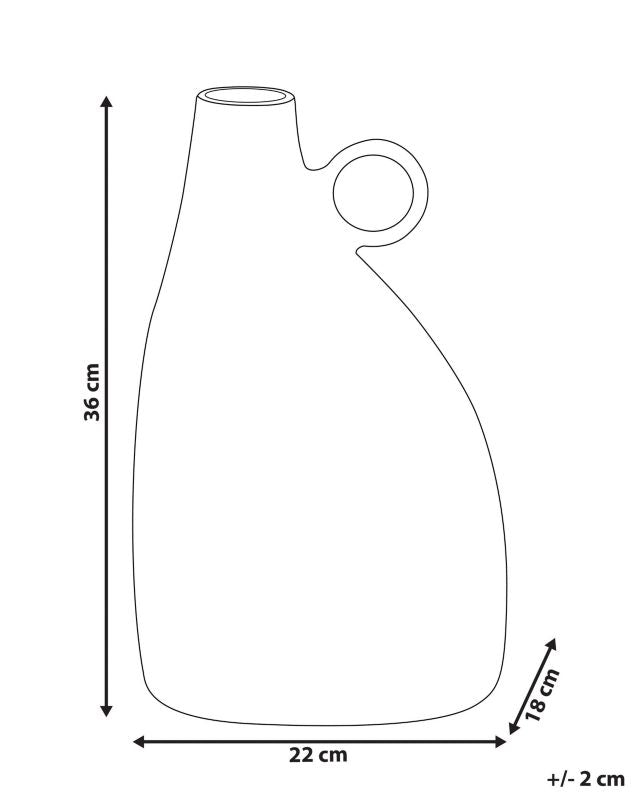 Dekorativ vase Narbada metal sort 1 stk.