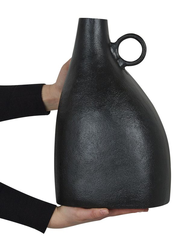 Dekorativ vase Narbada metal sort 1 stk.
