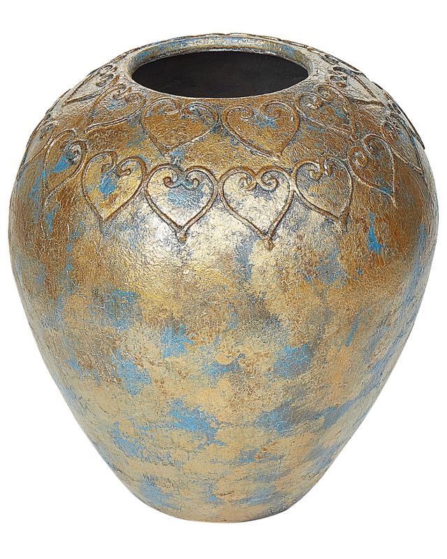Dekorativ vase Nida Ceramika i guld, 1 stk.