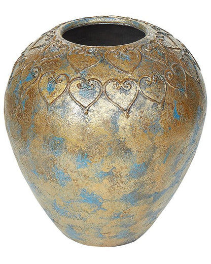 Dekorativ vase Nida Ceramika i guld, 1 stk.