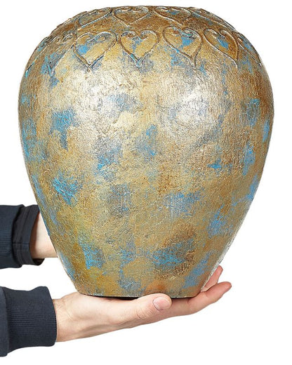 Dekorativ vase Nida Ceramika i guld, 1 stk.