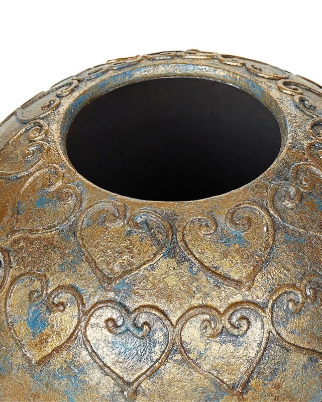 Dekorativ vase Nida Ceramika i guld, 1 stk.