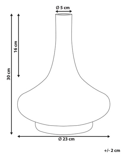 Dekorativ vase Paneer i gul glas, 1 stk.