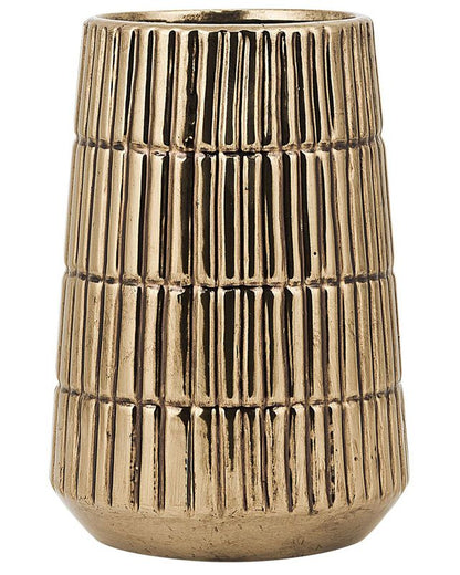 Dekorativ vase Qanawat keramik i guld, 1 stk.