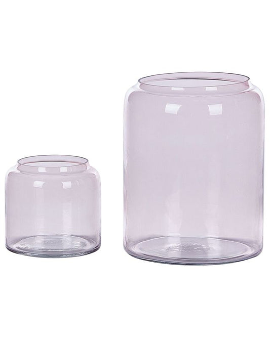 Dekorativ vase Rasam glas 20/11 cm pastelrosa 1 sæt