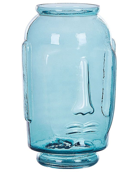 Dekorativ vase Sambar i blåt glas, 1 stk.