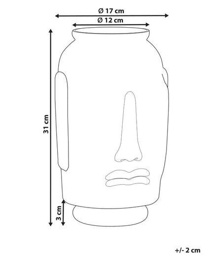 Dekorativ vase Sambar i blåt glas, 1 stk.