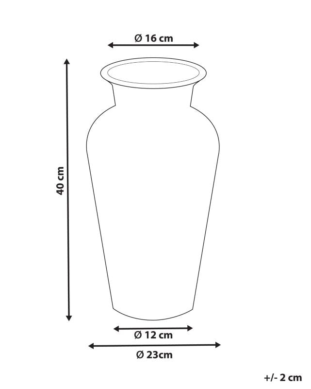Dekorativ vase Siak keramik brun 1 stk.