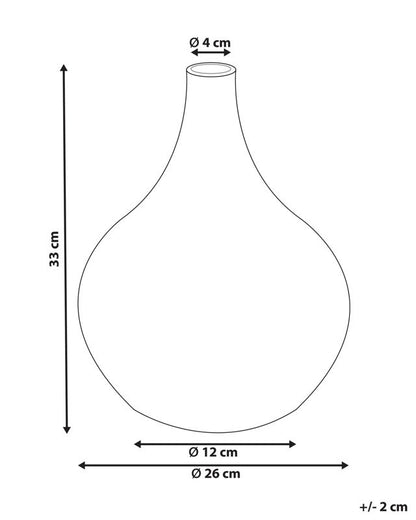 Dekorativ vase Simpang keramik hvid 1 stk.