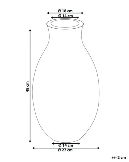 Dekorativ vase Stagira keramik blå 1 stk.
