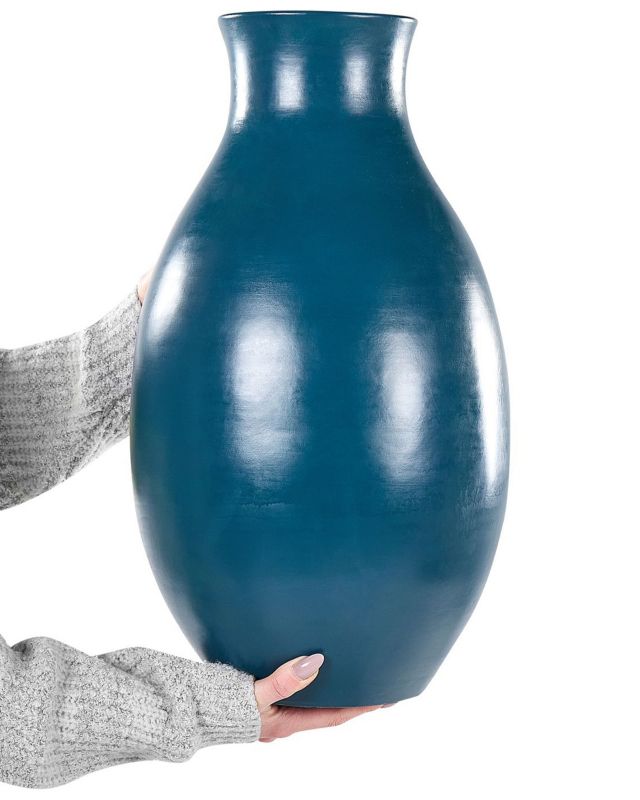 Dekorativ vase Stagira keramik blå 1 stk.