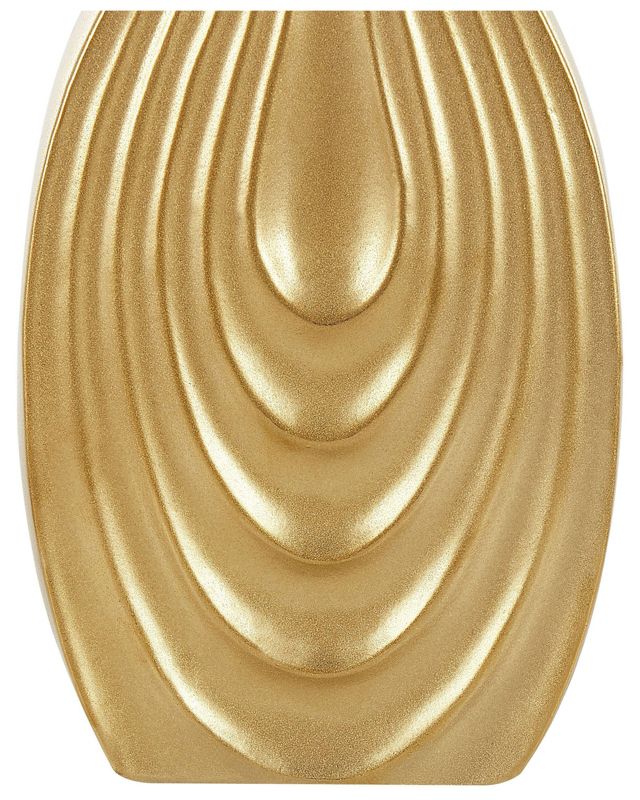 Dekorativ vase Thapsus keramik guld 1 stk.
