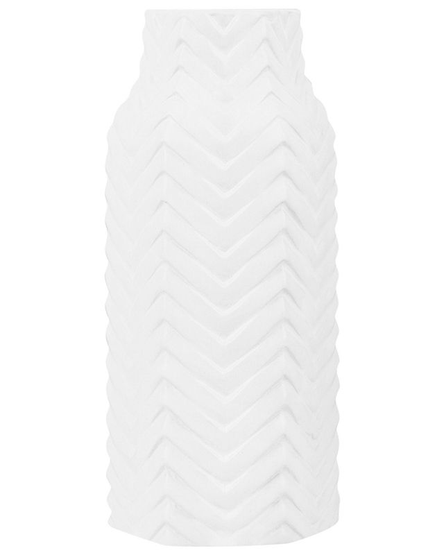 Dekorativ vase Xanthos keramik hvid 1 stk.