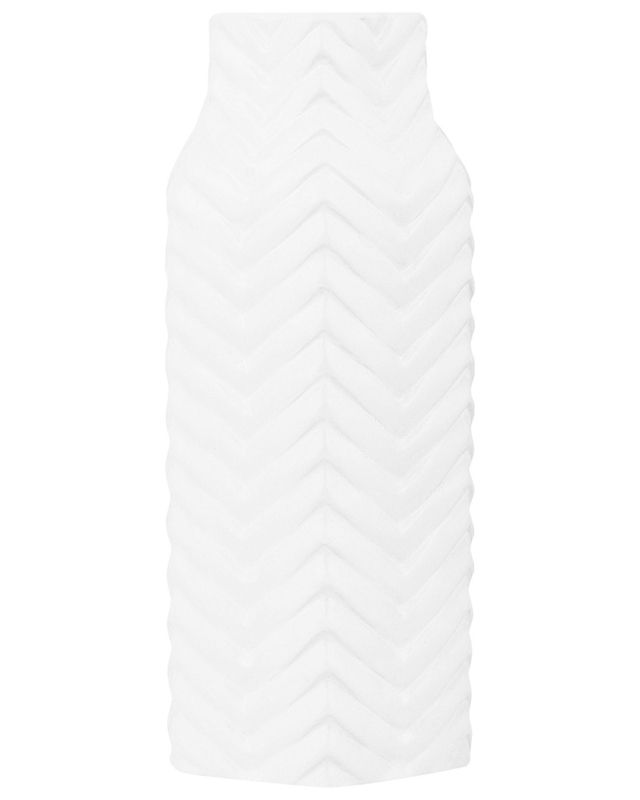 Dekorativ vase Xanthos keramik hvid 1 stk.