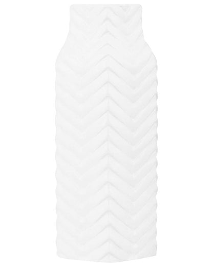Dekorativ vase Xanthos keramik hvid 1 stk.