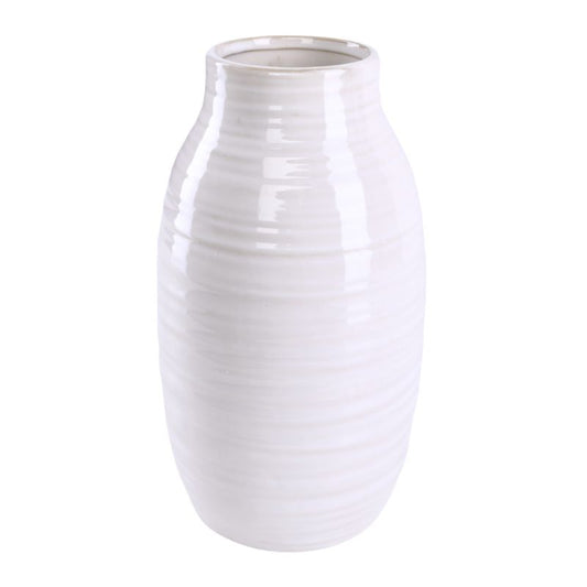Vase Direct Home and Garden Sand 14 x 14 x 25,5 cm hvid