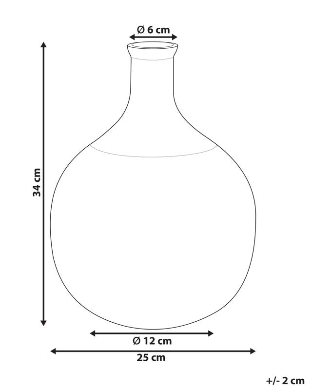 Achaar vase til blomster i glas, olivengrøn, 1 stk.