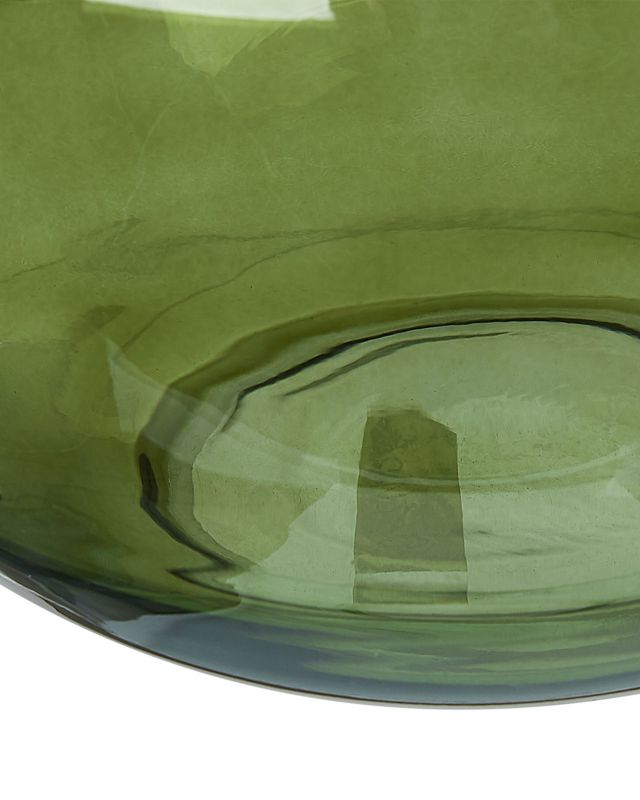Achaar vase til blomster i glas, olivengrøn, 1 stk.