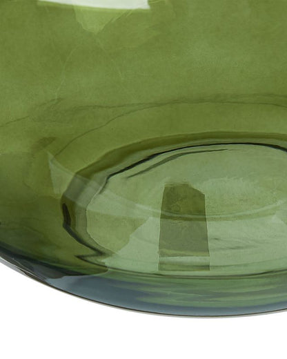 Achaar vase til blomster i glas, olivengrøn, 1 stk.