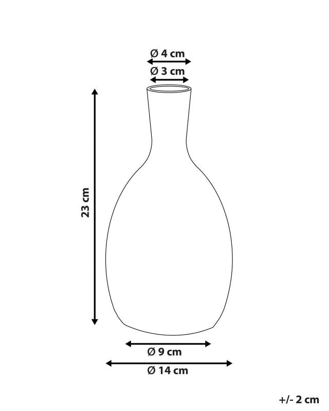 Akrai keramik vase til blomster hvid 1 stk.